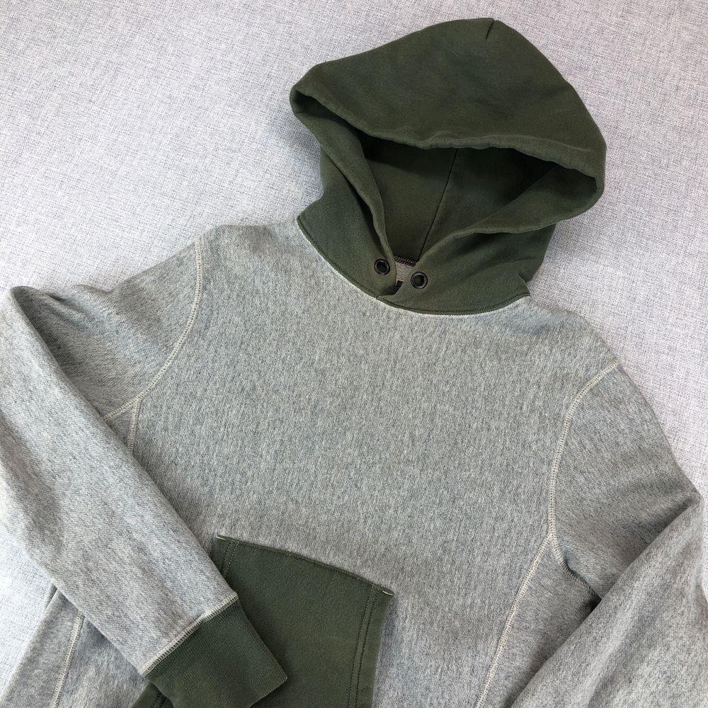 Champion x Todd Snyder Collab Hoodie Sweatshirt Women's Small Gray Olive‎ RARE